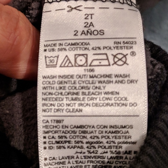 Old Navy full zip hoodie with dinosaurs size 2T - Picture 6 of 6